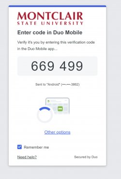 duo universal prompt with 6 digit code