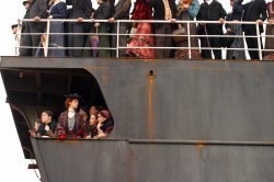 immigrants on a ship