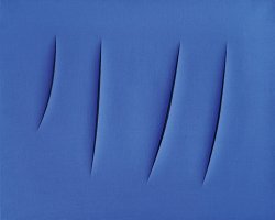 blue fabric with slashes