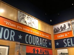 A famous quote by Yogi Berra in the permanent exhibit