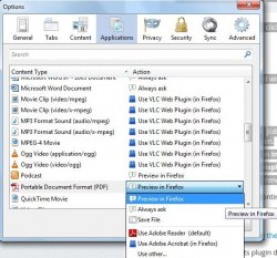 To display PDF documents within the Firefox browser