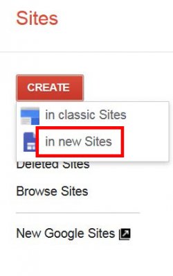 Google sites get started graphic