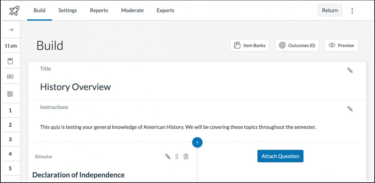 Canvas New Quizzes Instructional Technology And Design Services