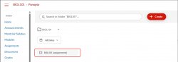 Course Panopto assignment folder