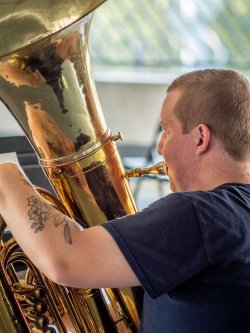 Tuba player