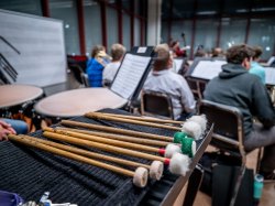 Close-up of drumsticks