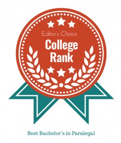 Editor's Choice College Rank Best Bachelor's in Paralegal