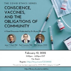 Conscience, Vaccines, and the Obligations of Community flyer