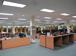 Reference Desk and surrounding computer stations