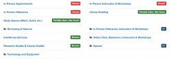 screenshot library status and updates page