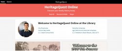 Heritage Quest website screen