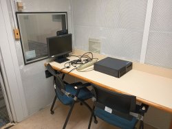 Soundproof room with media player
