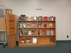 New books shelf