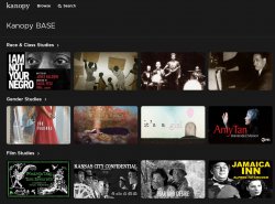 Kanopy base interface with several video options
