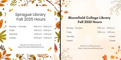 sprague and bloomfield college library hours
