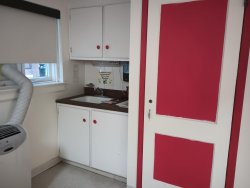 kitchen in the drop-in center
