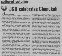jewish student union chanukah celebration article