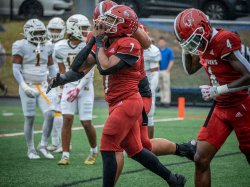 a football game in modern day