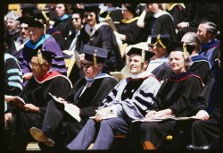faculty at commencement in 1972