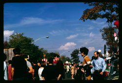 students at homecoming in 1968