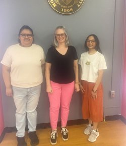 left to right: Naydelin Guzman, Lori Petrozzello, Shanaz Munna