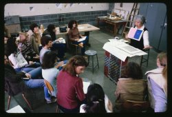 students in a classroom in 1970