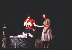 students performing on stage in 1971