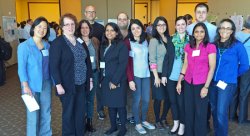 The EdD/PhD Math Education team of students and faculty at the symposium.