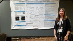 Amanda Provost with her poster at PMENA 2023