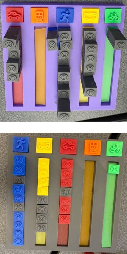 3D printed graph demonstration toys