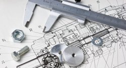 blueprint and measuring tools