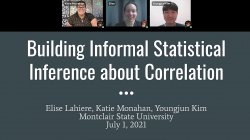 Building Informal Statistical Inference about Correlation