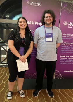 Sarah Acquaviva and Wiley Debs at MathFest 2022