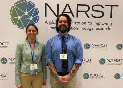 John O'Meara and Shanna Anderson at NARST conference