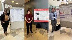students with their posters at CSAM Summer Research Symposium