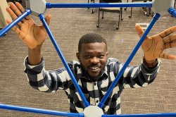 Michael having fun in the Innovation & Design Lab