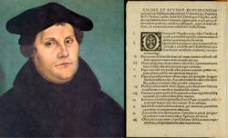 Old Painting of Martin Luther