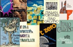 Collage of Italo Calvino’s book covers