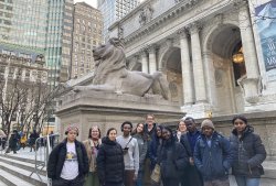 Photo of French Students at Bryant Park