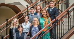Group of faculty on the stairs