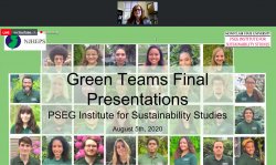 screenscho of green teams final presentations zoom meeting