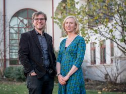 Photo of Associate Professors Pascale LaFountain and Thomas Herold