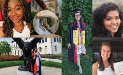 Photo collage of Fulbright 2021 semifinalists from Montclair State University