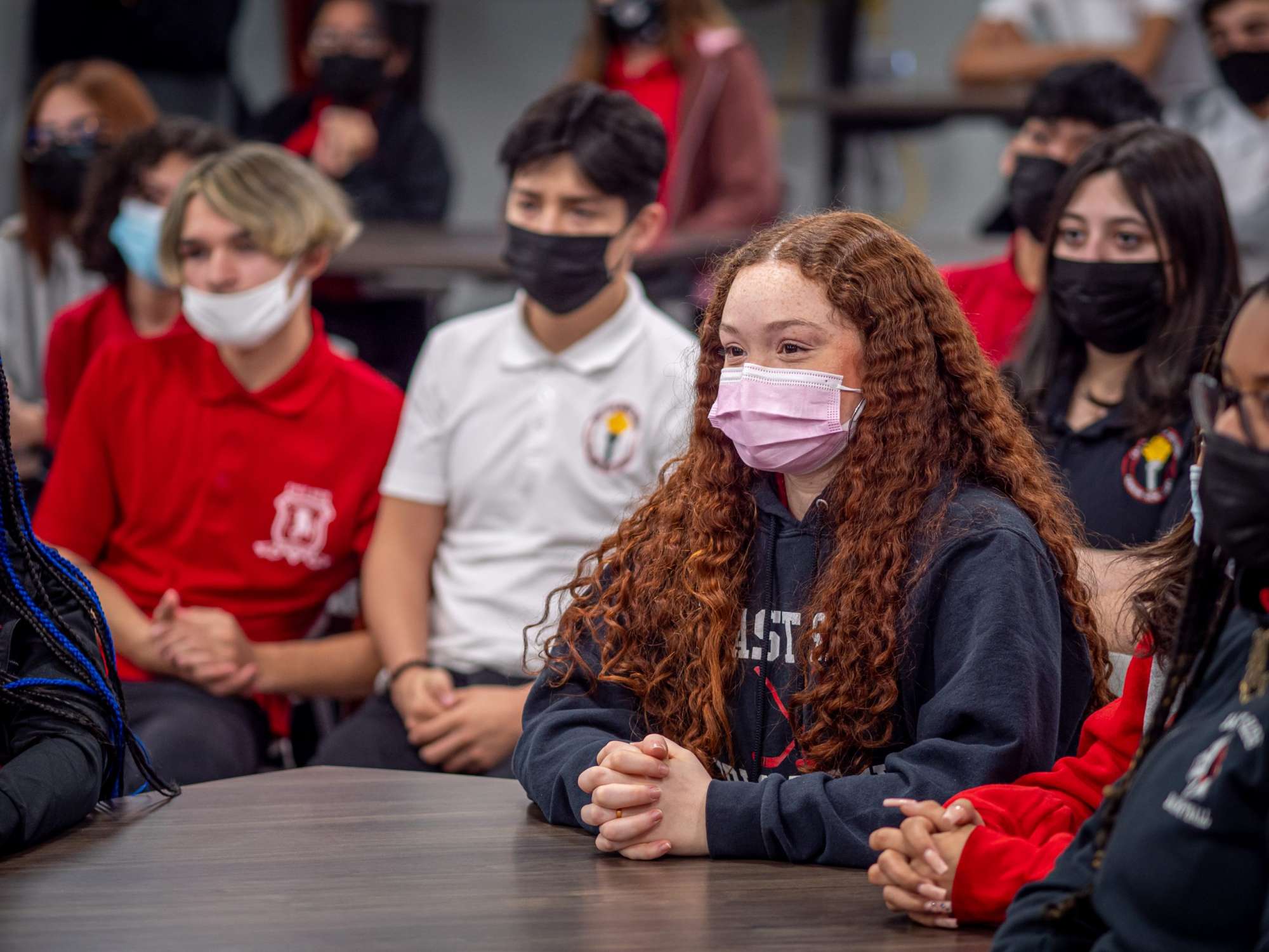 Melissa De Almeida and fellow Teacher Academy students