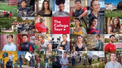 collage of participants and scenes from Montclair's episode of The College Tour