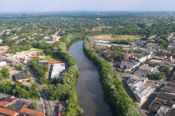 Aerial view of the Passaic River