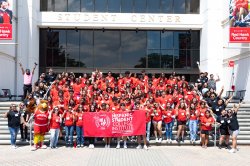 Group photo of Hispanic Student College Institute participants