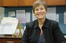 Professor Elizabeth Emery sitting in an office