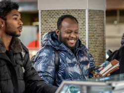 Gustavo Quintero, left, and Horatio Wauchope at Montclair campus.