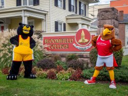 Rocky and Deacon at Bloomfield College of Montclair State University.